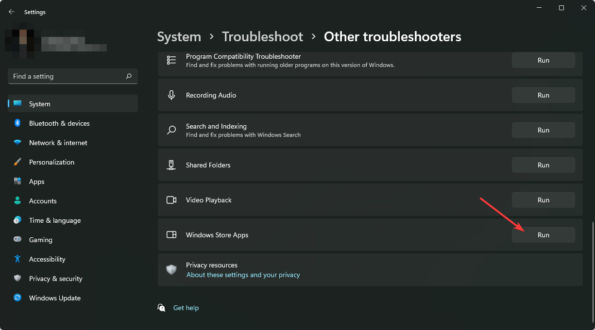 clicking-run-windows-store-apps-troubleshooter