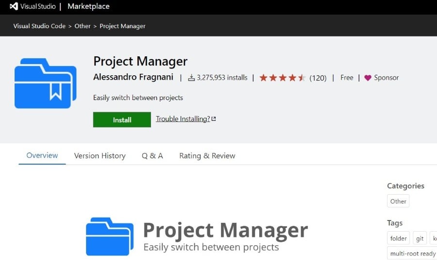 project-manager-extension