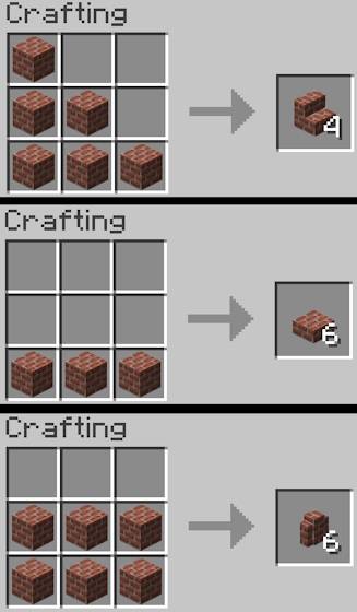 Bricks-Minecraft-stairslab-and-wall-recipes-1