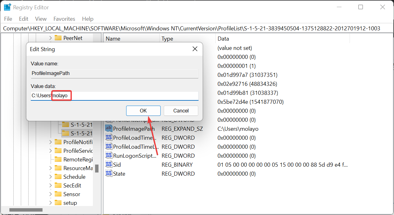 value-data-change-user-folder-name-windows-11