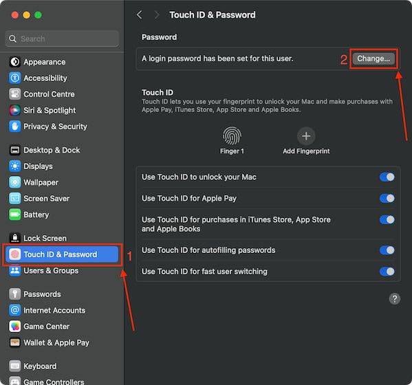 Change-MacBook-password-from-settings