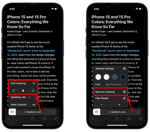 How-to-use-Listen-to-Page-feature-in-Safari