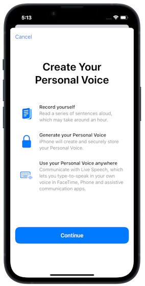 Personal-Voice-iOS-17-feature