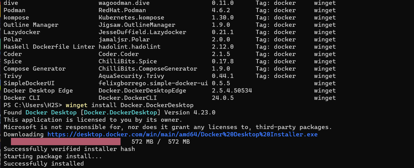 Docker-desktop-powershell-installation