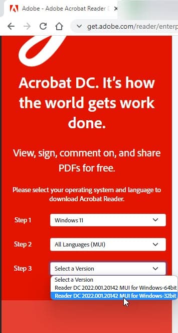 downloading-Adobe-Acrobat-Reader-DC-offline-installer-32-or-64-bit-for-Windows-11-1-2