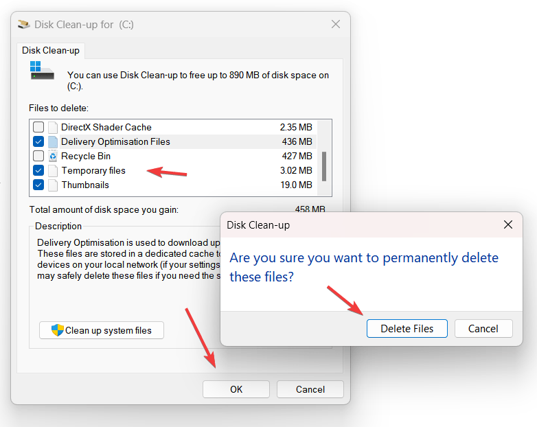 Check-the-Temporary-files-option-to-delete