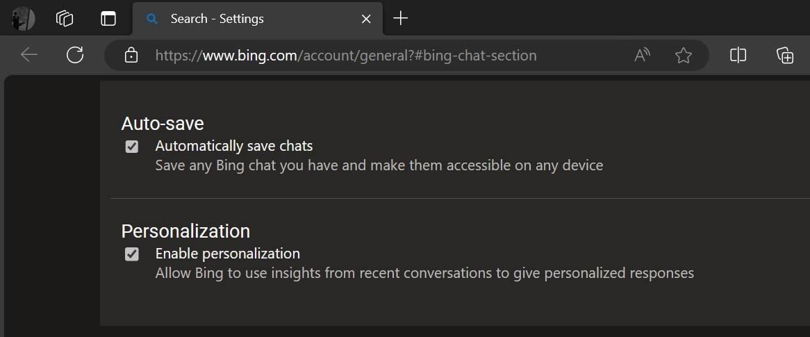 Bing-Chat-settings