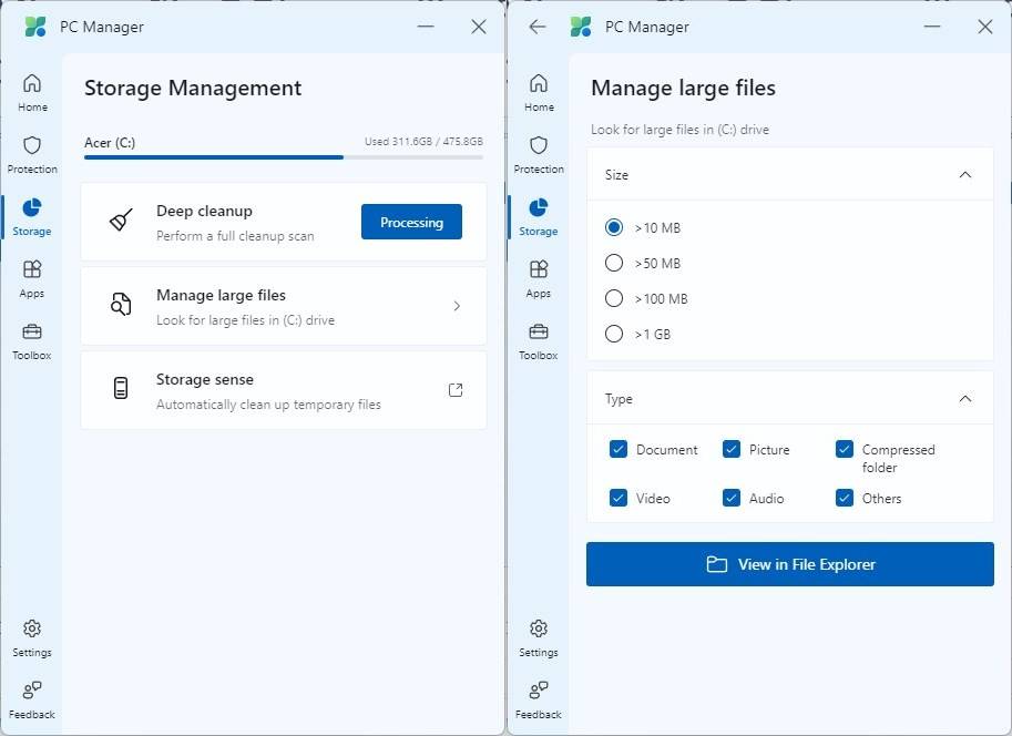 Microsoft-PC-Manager-Windows-10-and-11-storage-management
