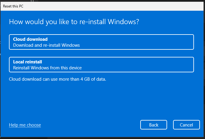 Reinstall-Windows-options
