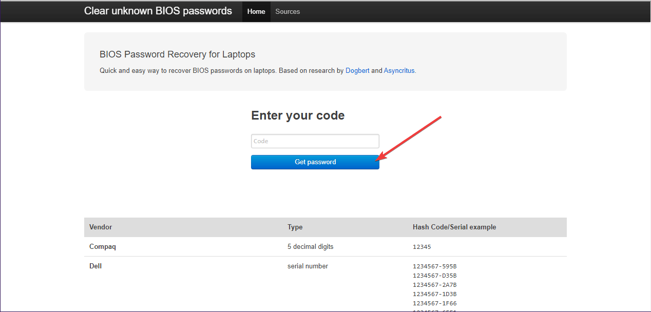 Backdoor-password