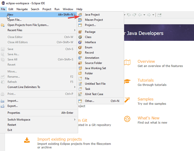 Create-a-New-Java-Project-in-Eclipse-IDE