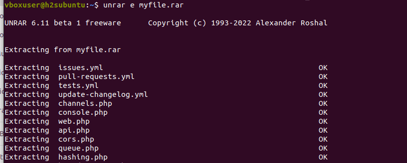 Extract-Archive-using-UNRAR-in-current-directory