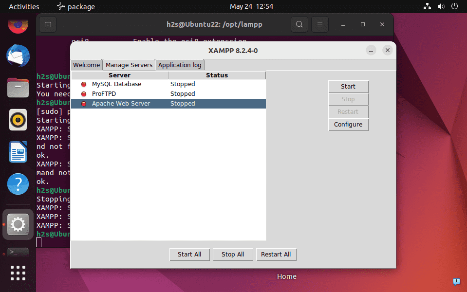 Start-XAMPP-GUI-using-Command-in-Ubuntu