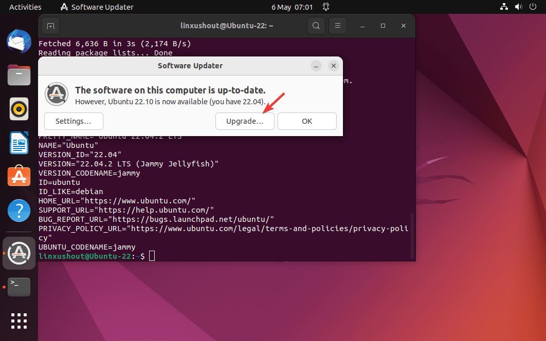 Ubuntu-21.10-is-available-to-upgrade-from-Ubuntu-22.04