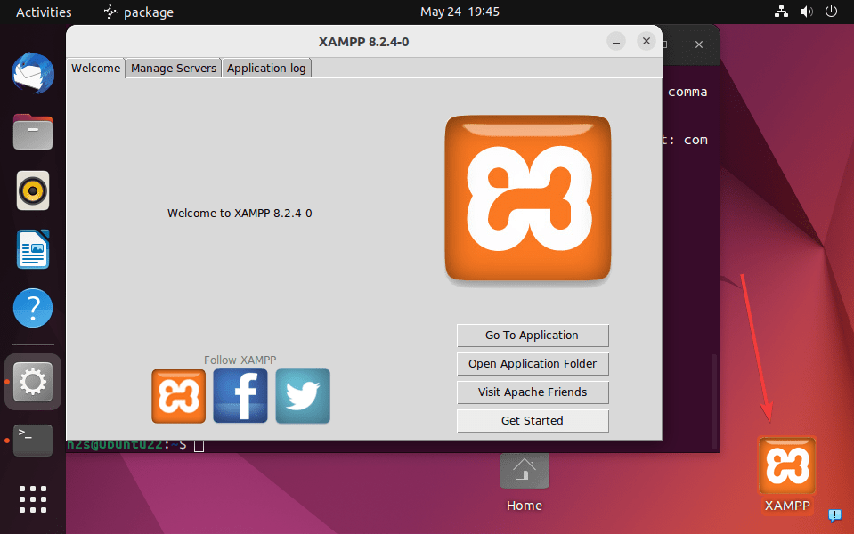 XAMPP-desktop-ubuntu-shortcut