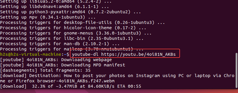 command-Download-the-Youtube-video-on-Ubuntu-22.04