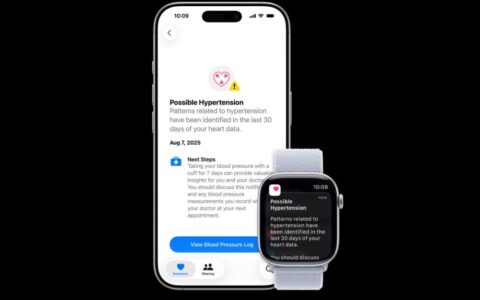 Apple Watch watchOS 26  高血压通知功能设定方法