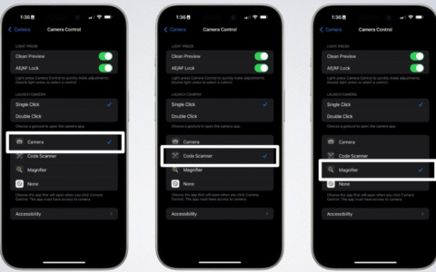如何更改 iPhone 17 相机控制按钮的功能