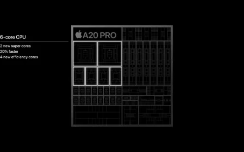 Apple 发布 A20 Pro 首款 2 纳米智能手机芯片
